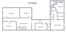 Charmante maison de ville 180 m², 4 chambres NUAILLE D'AUNIS (17) + Appartement duplex 44 m²
