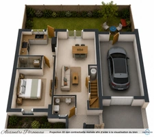 Lagord - Maison récente 3 chambres aux normes PMR, avec jardins, garage et stationnements, au calme à deux pas de La Rochelle