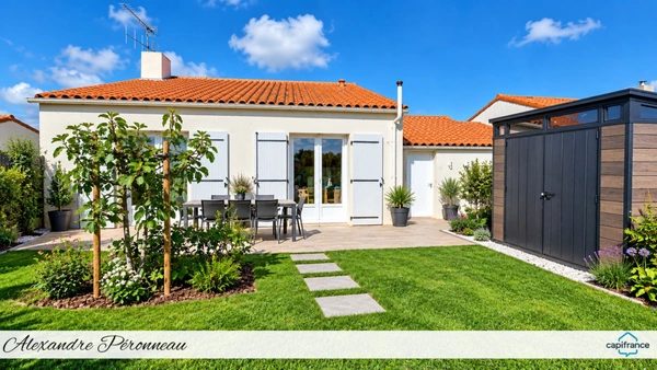 VOUILLÉ-LES-MARAIS – MAISON DE PLAIN-PIED – 2 CHAMBRES – GARAGE – JARDIN