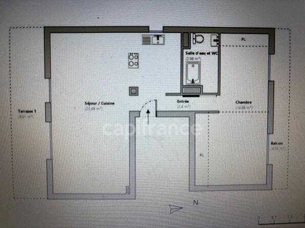 Appartement à vendre 2 pièces CANNES (06), Palm Beach, échappée mer, terrasse, balcon, charges ultra faibles !!