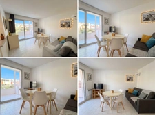 LE CAP D’AGDE – APPARTEMENT MEUBLÉ AVEC VRAIE CABINE FERMÉE À FENÊTRE | GRANDE LOGGIA FERMÉE MODULABLE 10 M² | VUE JARDIN & PISCINE | PARKING PRIVÉ SÉCURISÉ & LOCAL VÉLOS | PLAGE ET PORT À PIED