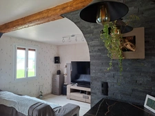 Maison 4 chambres 116m2 +double garage,  grande piece de vie plein sud, double garage. sur 2400m terrain, clos, Secteur Fresnays/ Sarthe- Ancinnes