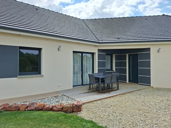 Maison Villa  Plain pied NEuve 2022 Basse Conso 164 m2 + Dépendance neuve 117m2 , Parc Clos 5800m2