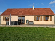 Maison 4 chambres 116m2 +double garage,  grande piece de vie plein sud, double garage. sur 2400m terrain, clos, Secteur Fresnays/ Sarthe- Ancinnes