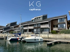 Port-Deauville à vendre appartement 104 m2 3 chambres avec terrasse exposée sud-est et vue panoramique sur le bassin