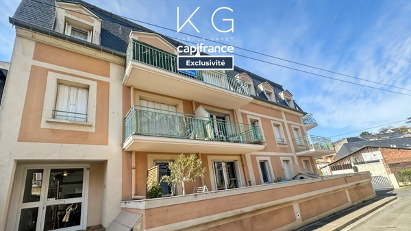EXCLUSIVITE, à Trouville-sur-Mer appartement 35 m² 2 chambres à deux pas des quais et de la gare SNCF, au 2e et dernier étage d'une petite copropriété