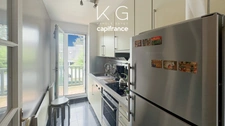 Near Deauville, a 41 sq m (441 sq ft) one-bedroom apartment with a balcony and garage is for sale, 200 m (626 ft) from the beach. 