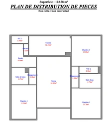 Calvados (14), TROUVILLE-SUR-MER appartement 3 chambres 103 m² avec jardin privatif et vue mer