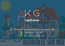 Blonville-sur-Mer, belle maison familiale à vendre, dans un cadre de vie privilégié entre mer et nature