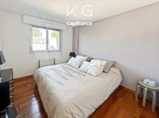 Near Deauville, a 41 sq m (441 sq ft) one-bedroom apartment with a balcony and garage is for sale, 200 m (626 ft) from the beach. 