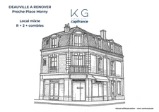 Deauville hypercentre, immeuble de caractère à rénover avec local commercial et appartement