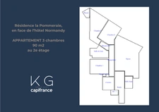 EXCLUSIVITE, Deauville hypercentre, très bel appartement 89 m2 avec 3 chambres dans le triangle d’or, en face de l'hôtel Le Normandy avec parking en sous‑sol