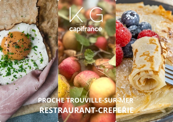 Calvados (14), restaurant-crêperie avec grande terrasse sur axe passant, licence IV