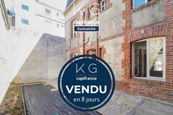 EXCLUSIVITE, maison 1900 à rénover à Deauville proche gare SNCF, opportunité investisseur, location saisonnière, emplacement recherché