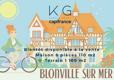 Blonville-sur-Mer, belle maison familiale à vendre, dans un cadre de vie privilégié entre mer et nature