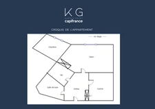 EXCLUSIVITE, à Deauville hypercentre, proche place Morny et plage, appartement 2 pièces avec balcon et cave, idéal location saisonnière