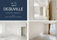 Deauville hyercentre, dans une résidence art-déco bel appartement 2 chambres à rafraichir, plage et commerces à pied – idéal habitation ou bureaux