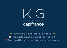 EXCLUSIVITE Tourgéville, proche plage et commerces appartement 3 pièces de 58 m² à vendre