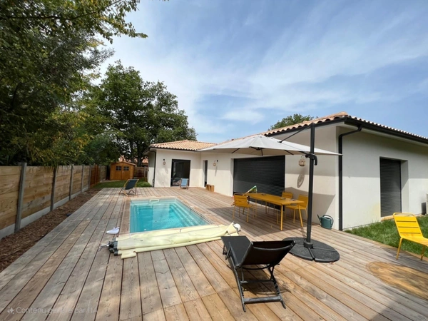 Maison à vendre 5 pièces ANDERNOS LES BAINS (33)-3Ch-autoconsommations-secteur calme-ss vis à vis-600m² de terrain