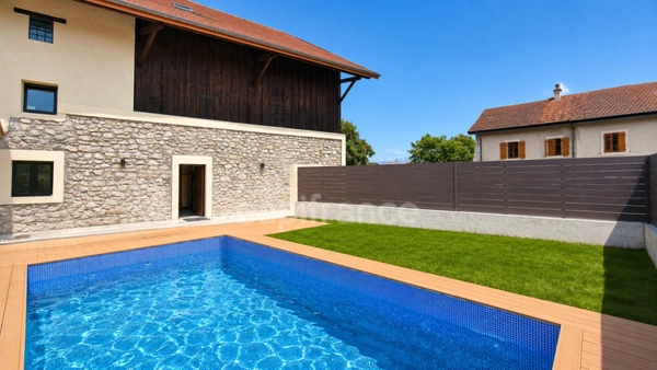Maison de village T7 rénovée – 198 m² – Piscine – T3 indépendant – Crozet