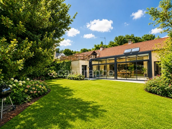 🏡 BAZEMONT 78–Propriété familiale 236 m²| 5 chambres dont 2 suites| Piscine|Véranda 30 m²|Terrain arboré 1 350 m² | Double accès