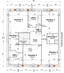 New house for sale, 8 rooms / 133m² living space + 90m² basement / EAUBONNE (95600)
