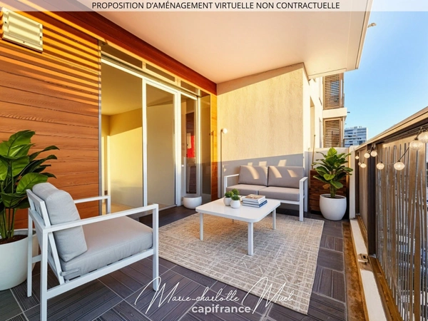 Appartement T3 avec garage et terrasse