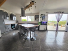 Maison contemporaine VUE MER ossature bois à vendre 6 pièces TELGRUC SUR MER (29)