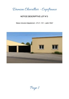 Maison à vendre 3 pièces VALERGUES (34)