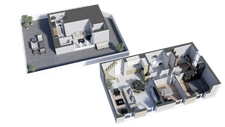 New real estate development of 4 units in Sathonay-Camp (69580)