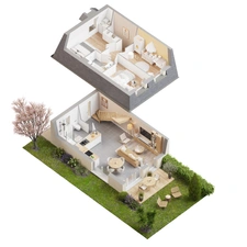 Programme immobilier neuf de 3 lots à Tourgéville (14800)
