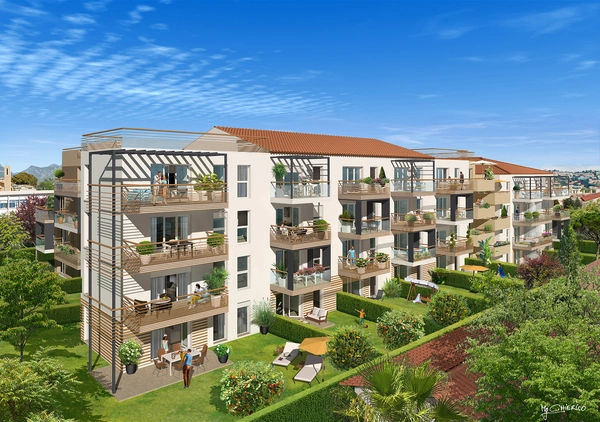 Programme immobilier neuf de 3 lots à Saint-Laurent-du-Var (06700)