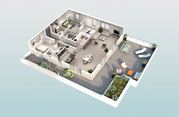 Programme immobilier neuf de 3 lots à Béziers (34500)