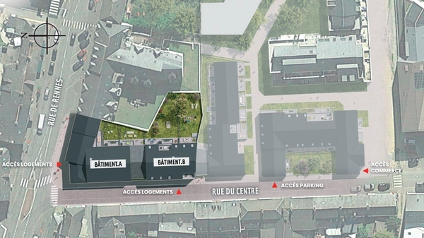 Programme immobilier neuf de 2 lots à Saint-Gilles (35590)