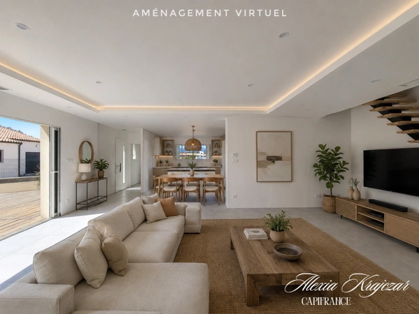 A VENDRE - Maison - 156m² - T6 - 4 chambres - Garage - Terrasse, jardin et piscine - CESSENON-SUR-ORB (34)