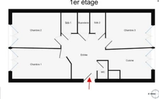 Appartement 62 m2  4 pièces LYON 7EME ARRONDISSEMENT (69)