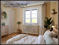 House for sale in Amilly Viroy (45), 4 rooms, full basement, 2 bedrooms upstairs, living room with fireplace, fitted kitchen, enclosed garden, 2 minutes from Montargis train station