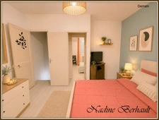 House to renovate, 4 rooms, 2 bedrooms, view of the Loing below, Garage, cellar, town centre.