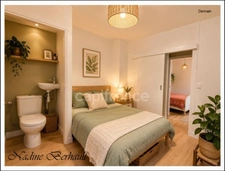 House to renovate, 4 rooms, 2 bedrooms, view of the Loing below, Garage, cellar, town centre.