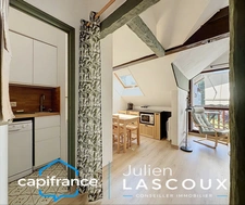 Charmant appartement 2 pièces meublé avec balcon, au dernier étage, à deux pas du centre-village de VILLARD DE LANS (38)