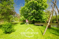 Proche SAINT-QUENTIN (02) : terrain de loisir 3200 m² au bord de l’Oise avec Chalet et potentiel locatif