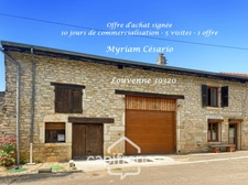 Maison de village à vendre 4 pièces MONTREVEL (39) avec jardin
