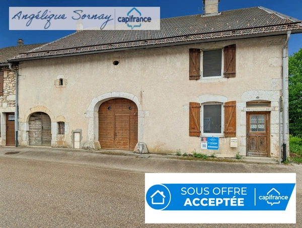 Maison familiale rénovée partiellement avec grange et vastes espaces – Jura BONLIEU