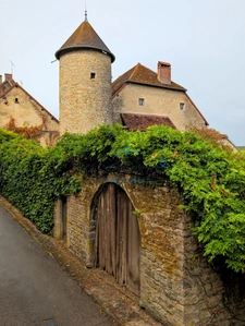 ARLAY – DEMEURE EN PIERRE DU XVIe SIÈCLE, TOUR ET CAVE VOÛTÉE