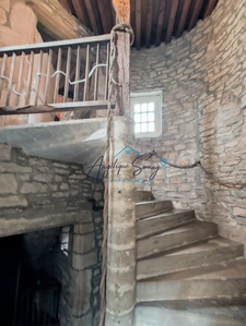 ARLAY – DEMEURE EN PIERRE DU XVIe SIÈCLE, TOUR ET CAVE VOÛTÉE