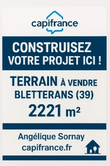 Terrain à vendre de 2 221 m² BLETTERANS (39)