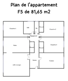 Appartement à vendre 5 pièces (91) de 82 m² pour une famille qui aime l'espace ou pour un bel investissement locatif