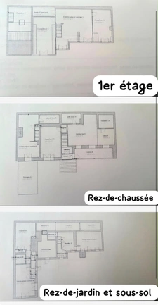 Grande VILLA de 12 pièces à vendre - 246 m² - Maison Familiale ou IMMEUBLE DE RAPPORT - 5 Appartements possible avec jardin et 4 places de parking - DRANCY aux portes de Paris