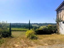 RISCLE et AIRE SUR L ADOUR proche, en COTEAUX, VUE DOMINANTE, sans voisin, PROPRIETE XIXs  cosy, sur 1 ha, sans travaux