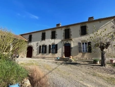 Dpt Gers (32), à vendre PLAISANCE et RISCLE proche, authentique PROPRIETE RURALE, ancienne ferme,  sur 3ha bio  AVEC geothermie, ancien chais, 